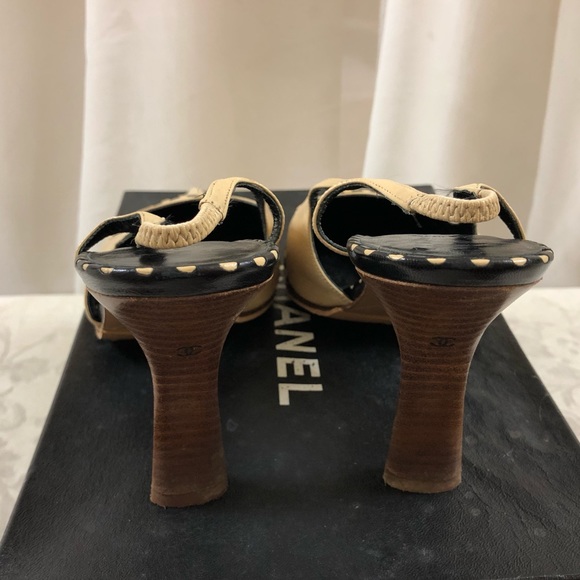 🆕 Chanel CC stitching slingback pumps 💃🏻 - Picture 5 of 7